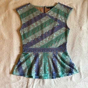 BCBG Heidy Peplum Top